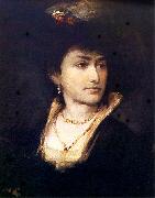 Maurycy Gottlieb Portrait of Artist's Sister - Anna. oil painting artist